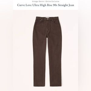 Abercrombie Ultra High Rise 90s Straight Jean